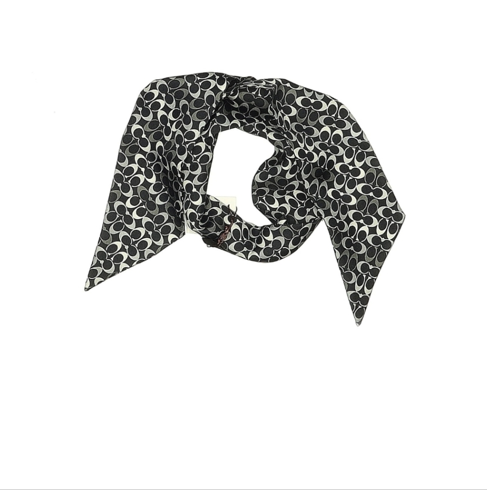 Coach Monochrome Circle Pattern Scarf